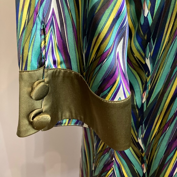 BNWOT CHRISTIANE CELLE CALYPSO Multi-Coloured Silk Dress, size S - Picture 3 of 7